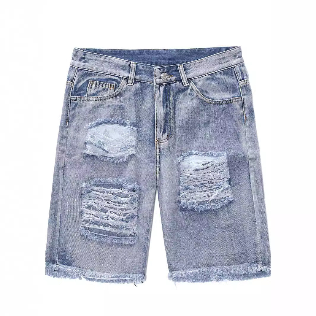 Distress Jean Shorts