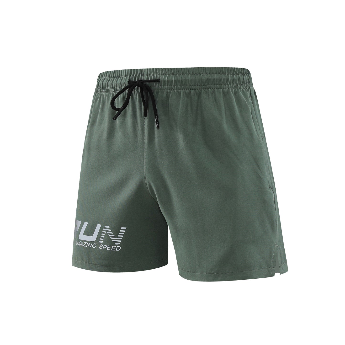 Men's Three-point Reflective Printing Fitness Sports Training Pant