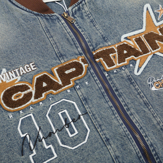 Real Playa Letter Patch Jacket Vintage