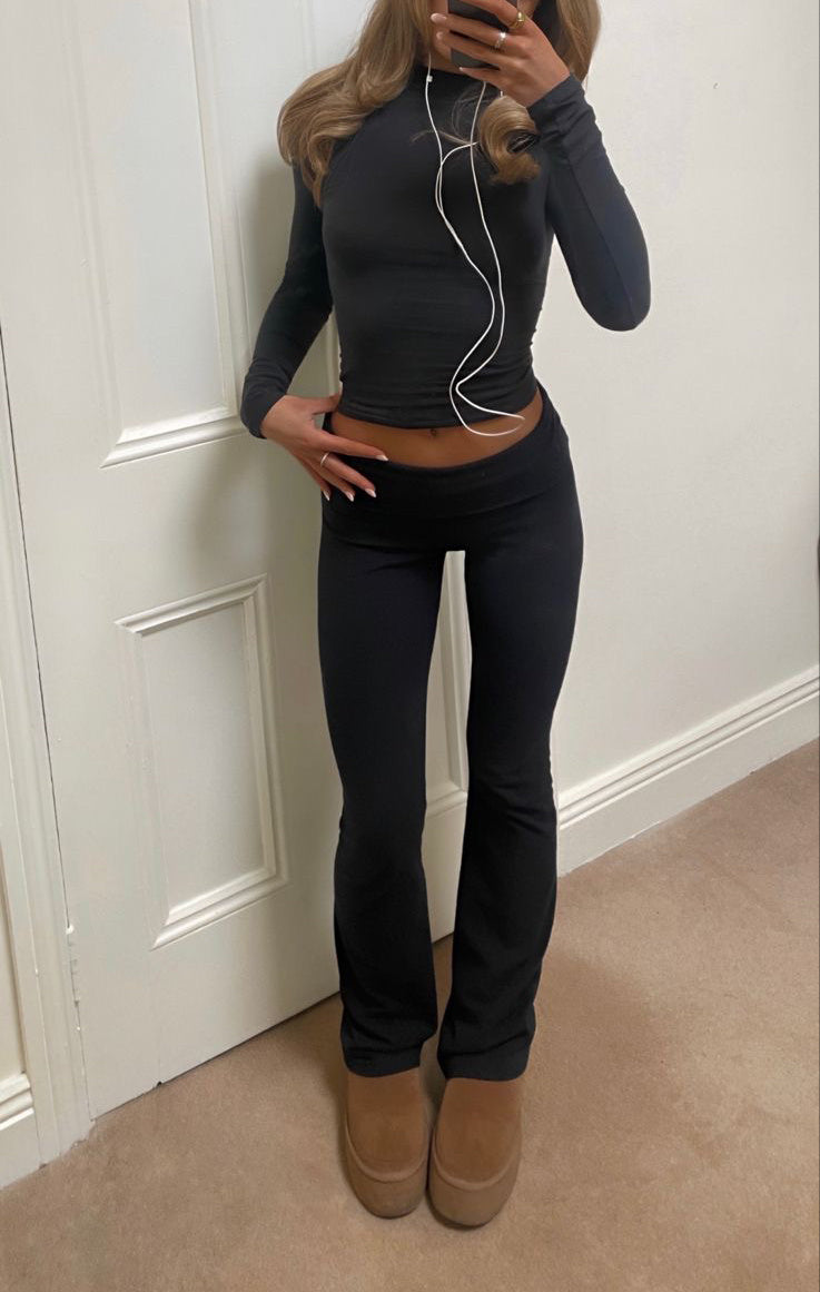 2 piece Slim Jim  Long Wide Leg Pants