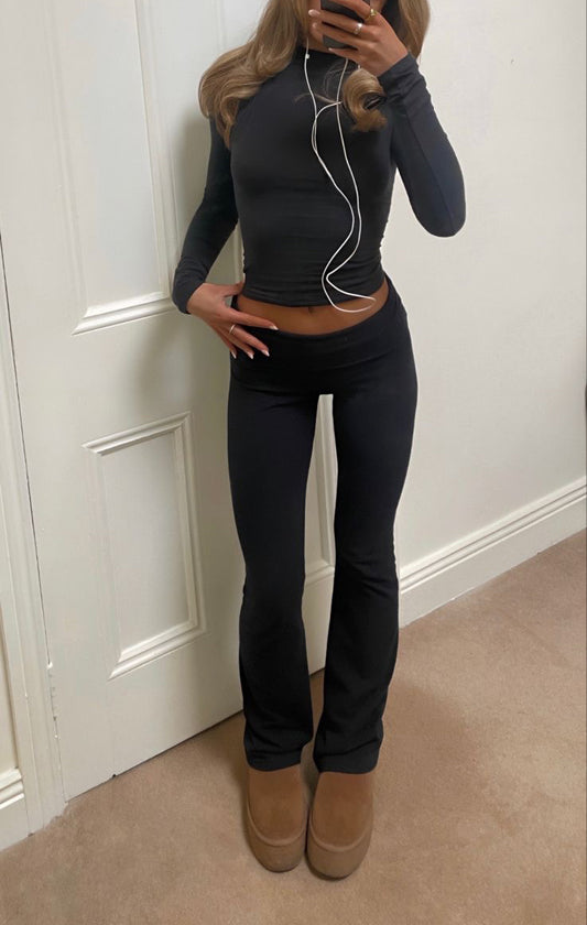 2 piece Slim Jim  Long Wide Leg Pants