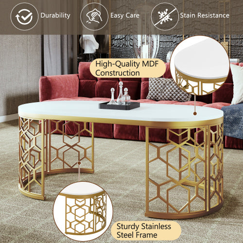 So Divine Oval Shaped Coffee Table